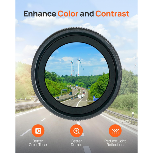 Filtru pentru cameră auto 70mai E3 CPL Black / Black photo 6