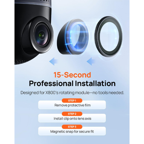 Filtru pentru cameră auto 70mai E3 CPL Black / Black photo 7