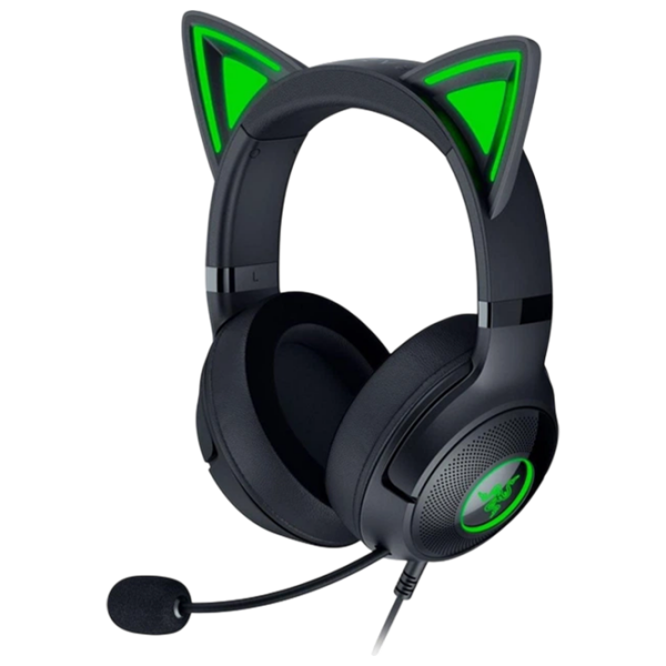 Căști Razer Kraken Kitty Edition V2 Black Cu fir / Gaming / Over the ear photo 1