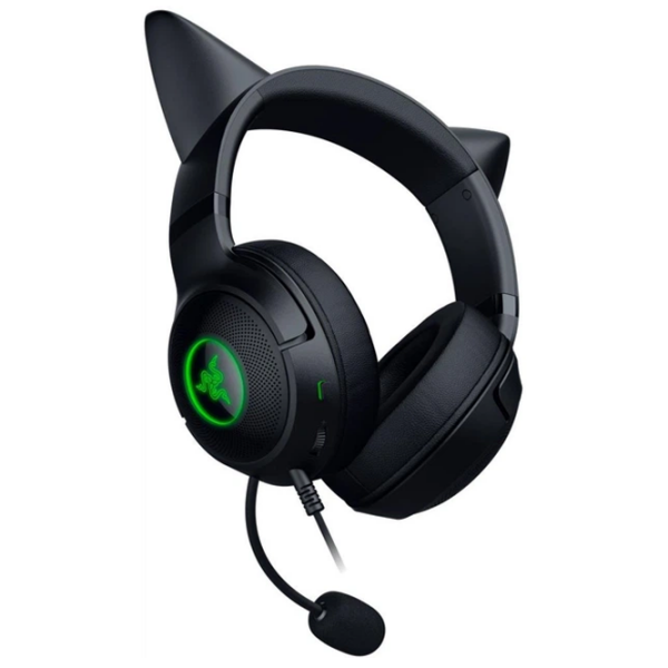 Căști Razer Kraken Kitty Edition V2 Black Cu fir / Gaming / Over the ear photo 3