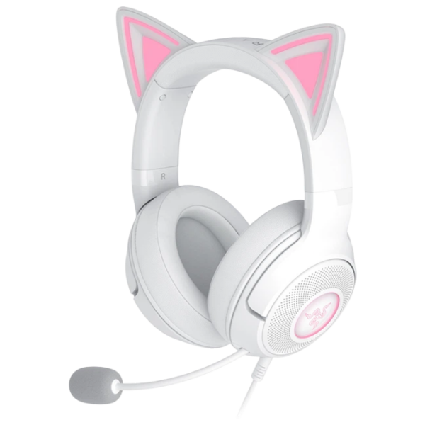 Căști Razer Kraken Kitty Edition V2 Quartz Cu fir / Gaming / Over the ear photo 1