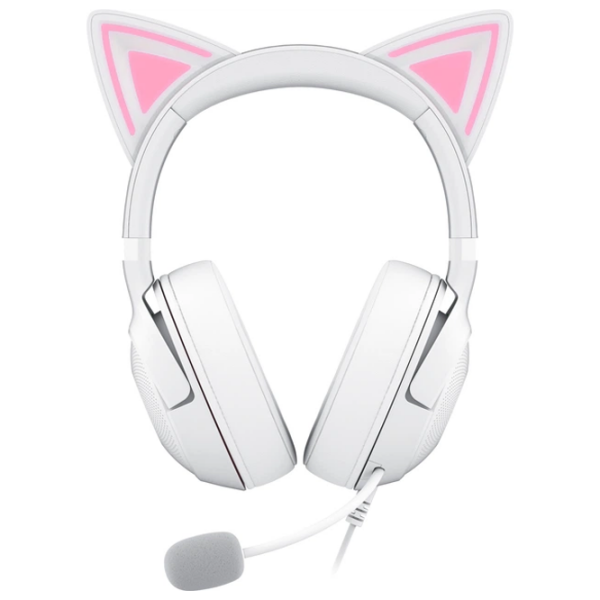 Căști Razer Kraken Kitty Edition V2 Quartz Cu fir / Gaming / Over the ear photo 5