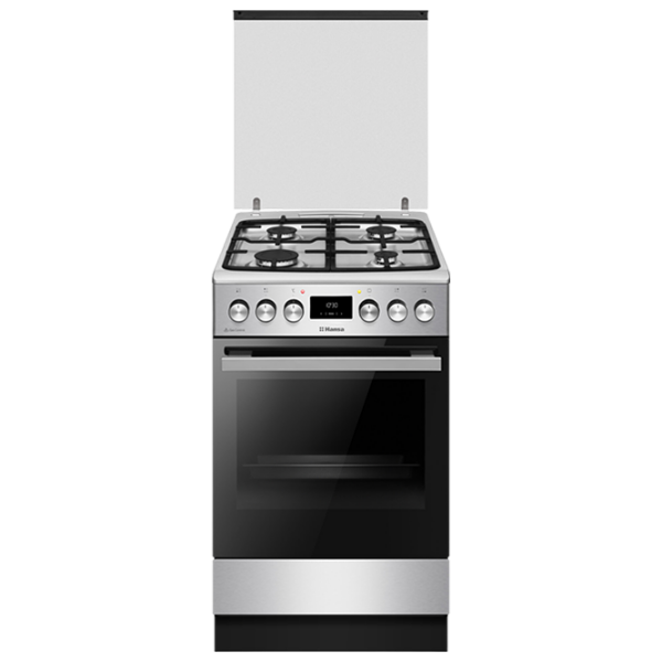 Плита Hansa FCMX58329 Нержавеющая сталь Тип плиты: Газовая, 65 л, Тип духовки: Газовая photo 1