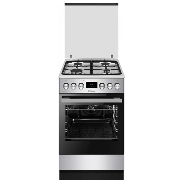 Плита Hansa FCMX58329 Нержавеющая сталь Тип плиты: Газовая, 65 л, Тип духовки: Газовая photo 2