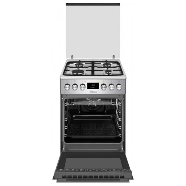 Плита Hansa FCMX58329 Нержавеющая сталь Тип плиты: Газовая, 65 л, Тип духовки: Газовая photo 3