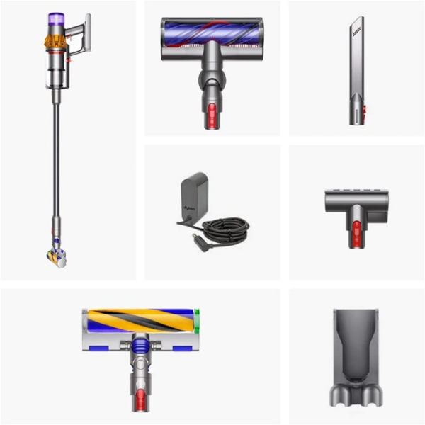 Вертикальный пылесос Dyson V12 Detect Slim Absolute Никель  | Сухая | Контейнер | 0.35 л photo 2