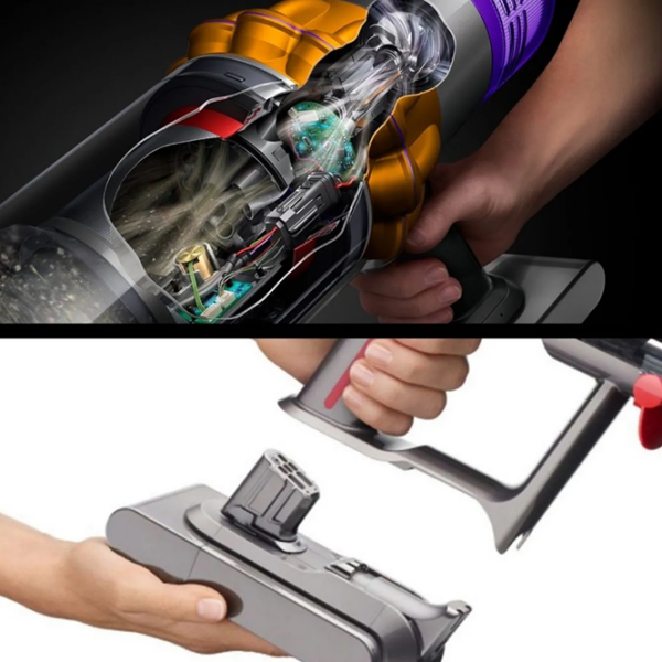 Вертикальный пылесос Dyson V12 Detect Slim Absolute Никель  | Сухая | Контейнер | 0.35 л photo 6