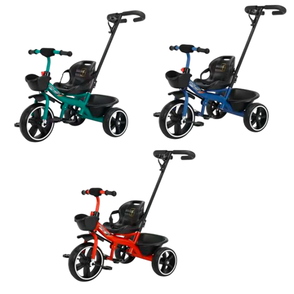 Triciclu Jiaing Toys 75400 Multicolor  Metal / Pentru copii photo 1