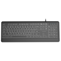 Клавиатура Gembird KB-UML-04-CYRL Черный Для дома и офиса, Проводная