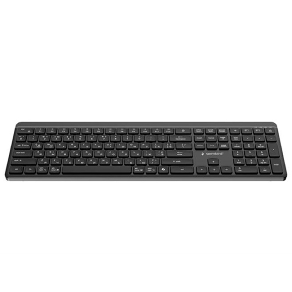 Клавиатура Gembird Slim Pro Business KB-WPS-03-CYRL Черный Для дома и офиса, Беспроводные photo 2