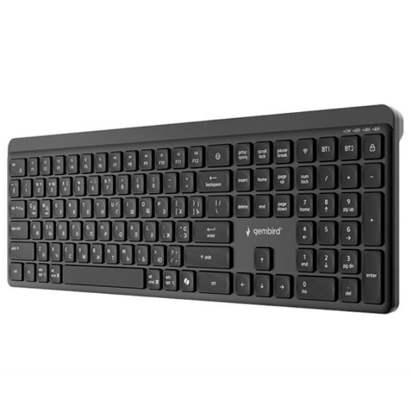 Клавиатура Gembird Slim Pro Business KB-WPS-03-CYRL Черный Для дома и офиса, Беспроводные photo 6