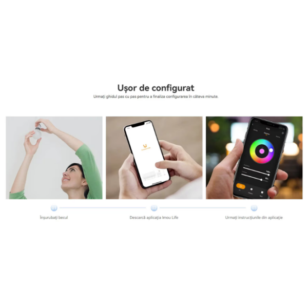 Умная лампочка светодиодная IMOU IOT-CL2B-MAT-EU  E27 | 9 Вт | LED photo 6
