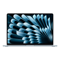 Laptop Apple MacBook Air 15 2025 Sky Blue 15.3" | 16 GB | 256 GB | Apple M4 10C/10G | VGA Integrată