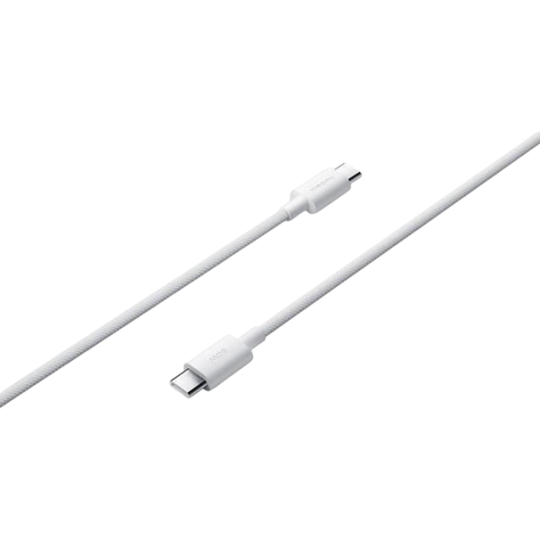 Кабель для телефона Xiaomi 3A Braided USB Type-C / USB Type-C Белый  photo 1