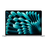 Laptop Apple MacBook Air 15 2024 Silver 15.3" | 8 GB | 256 GB | Apple M3 (C8/G10) | VGA Integrată