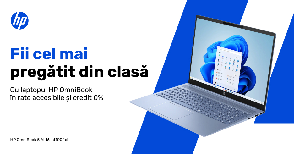 Laptopul HP OmniBook este alegerea perfectă atunci când ai de lucrat la un proiect