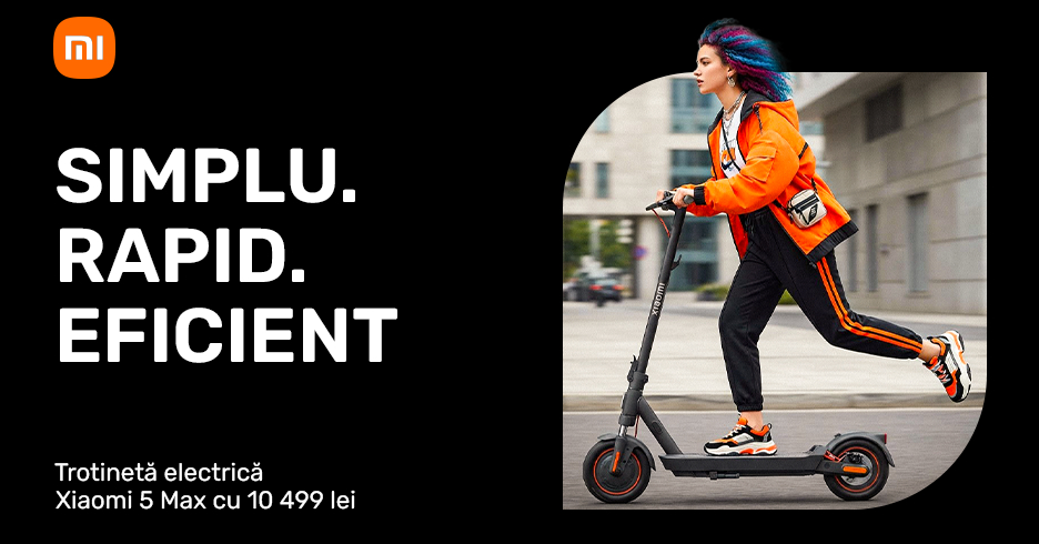 Trotinetă electrică Xiaomi 5 Max cu 10 499 lei