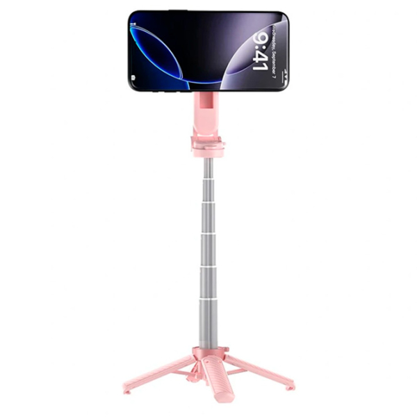 Selfie Stick XO SS29 Pink Bluetooth / Pink photo 2