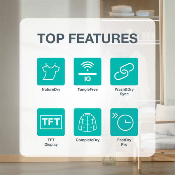 Сушильная машина Gorenje DG81DP Белый 10 кг, D photo 7
