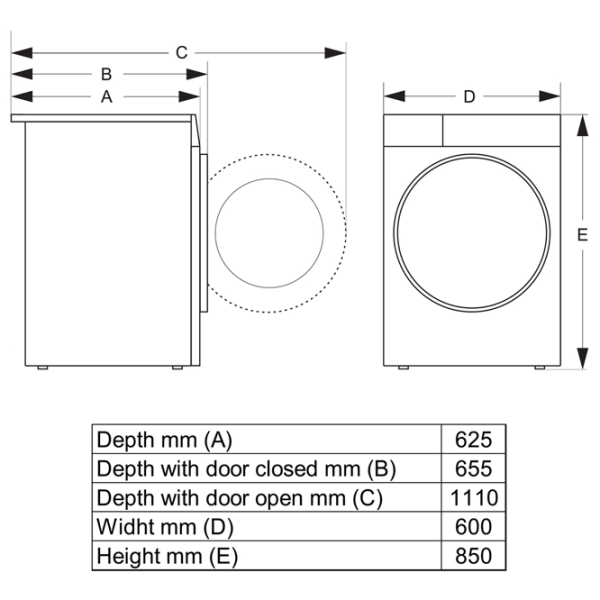 Сушильная машина Gorenje DG81DP Белый 10 кг, D photo 10