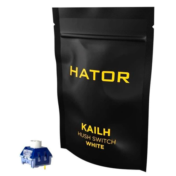 Accesorii pentru tastatură Hator Kailh Hush White Blue Gaming,  photo 2