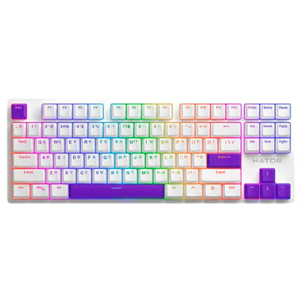 Accesorii pentru tastatură Hator PBT keycaps Violet Gaming,  photo 2