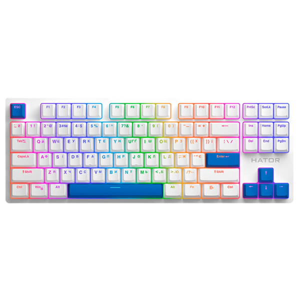 Аксессуары для клавиатуры Hator PBT keycaps Синий Игровой,  photo 2