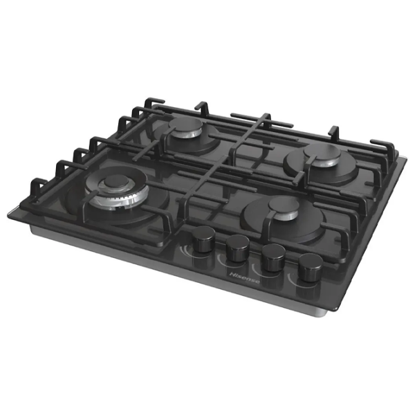 Plită încorporabilă pe gaz Hisense GG663B Black Sticlă călită, Gratare: Fontă photo 7