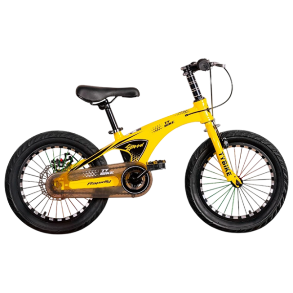 Bicicletă TyBike BK-08 20" 20" Yellow Black Aliaj de magneziu / Pentru copii photo 1