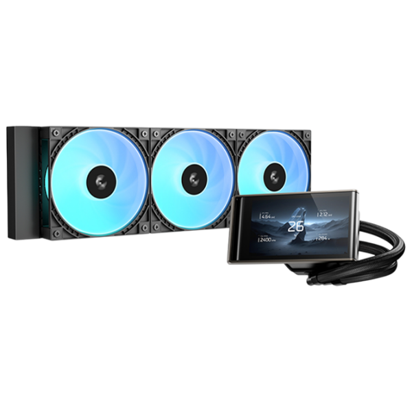 Жидкостное охлаждение Deepcool LT360 Vision Черный  photo 1