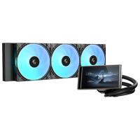 Жидкостное охлаждение Deepcool LT360 Vision Черный 