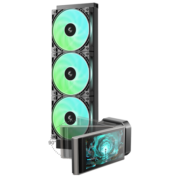 Жидкостное охлаждение Deepcool LT360 Vision Черный  photo 2
