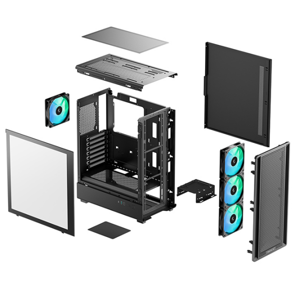 Корпус Deepcool CC550 4F Черный micro ATX photo 11