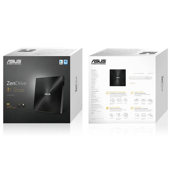 Оптический привод Asus ZenDrive U9M Черный USB 2.0, Пластик photo 6