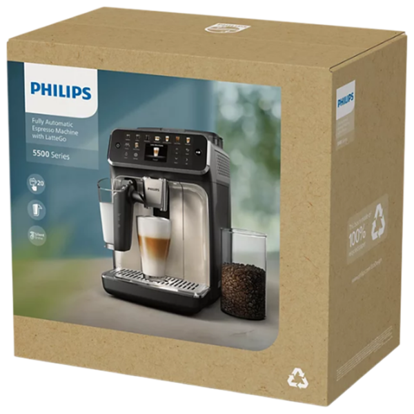Aparat de cafea Philips EP5547/90 Black 1500 W, 1.8 l, Bloc termic photo 5