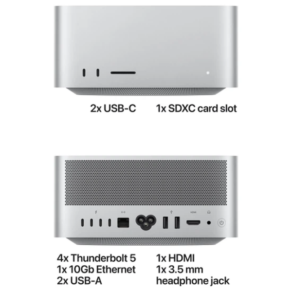 Mini PC Apple Mac Studio 2026 Silver Apple M5 Max 18C/32G 36 GB | 512 GB photo 6