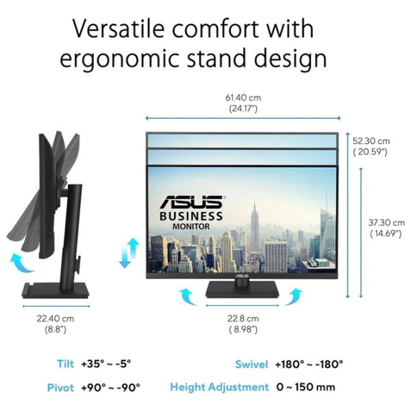 Monitor Asus VA27UCPS Black 27" 4K IPS LED photo 3