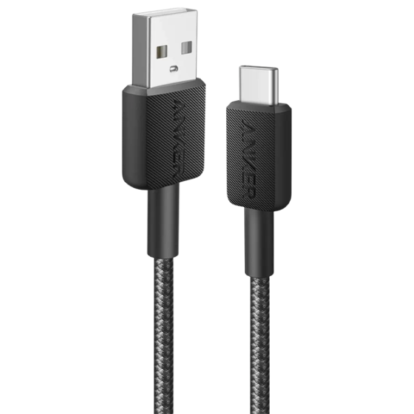 Cablu pentru telefon Anker Braided USB Type-C / USB Type-A Black  photo 1