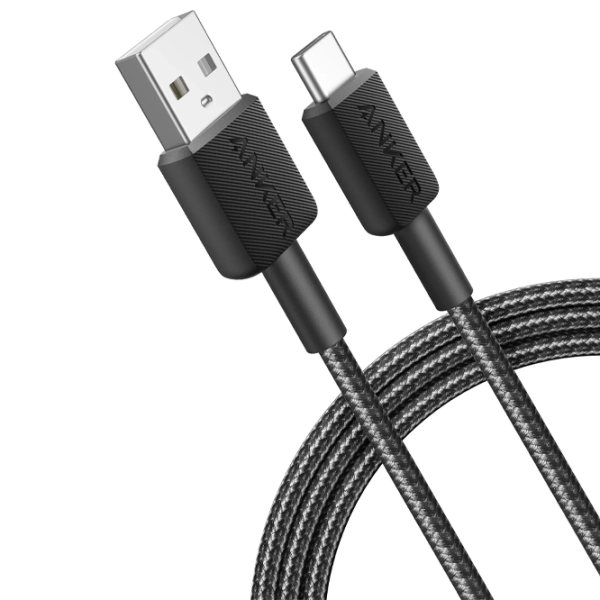Cablu pentru telefon Anker Braided USB Type-C / USB Type-A Black  photo 2