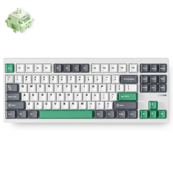 Tastatură Mchose GX87 Lite White Gaming, Fără fir photo 2