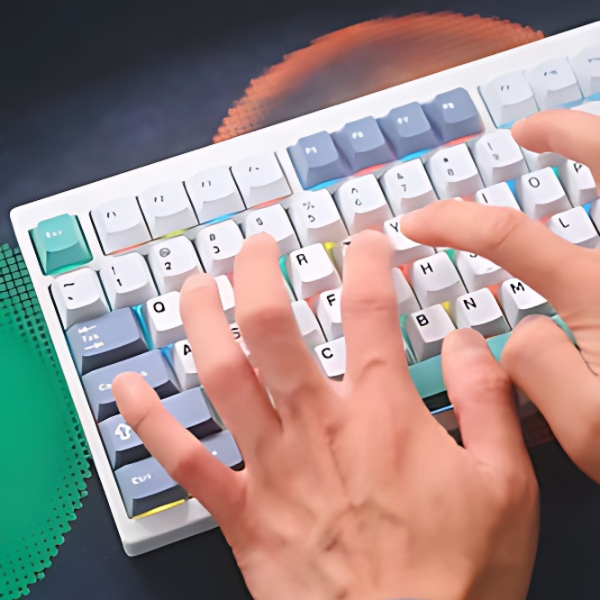 Tastatură Mchose GX87 Lite White Gaming, Fără fir photo 4