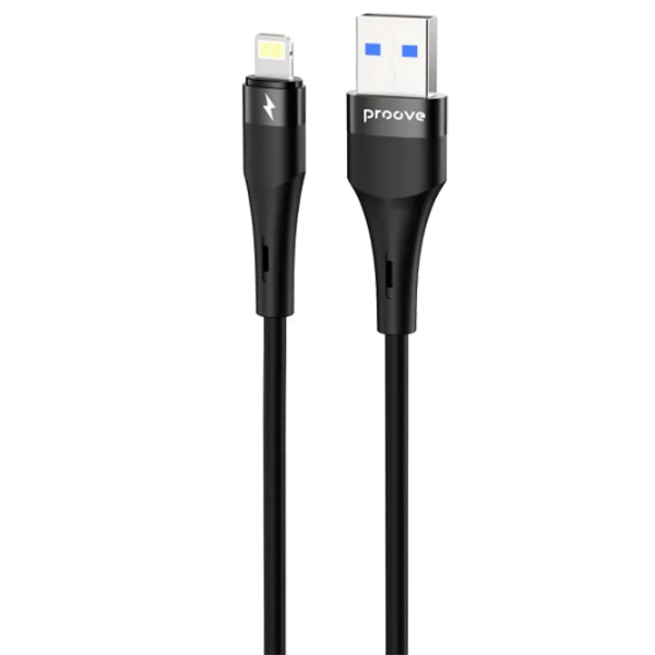 Кабель для телефона Proove Light Silicone Plus USB / Lightning Черный  photo 1