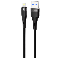 Кабель для телефона Proove Light Silicone Plus USB / Lightning Черный 
