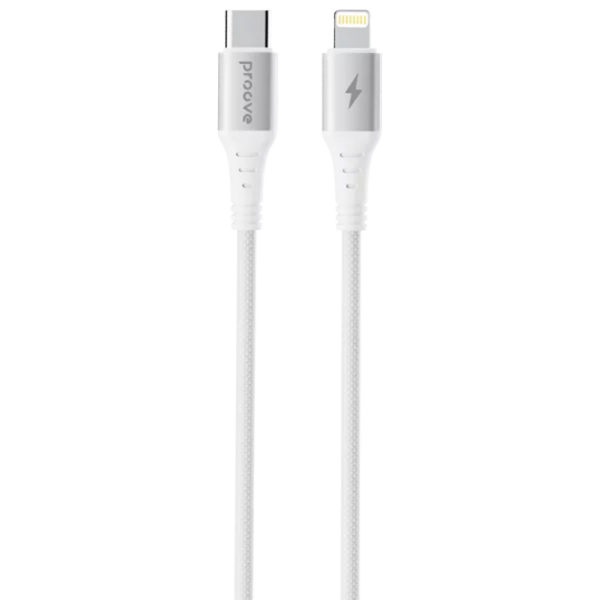 Cablu pentru telefon Proove WireX USB Type-C / Lightning White  photo 1