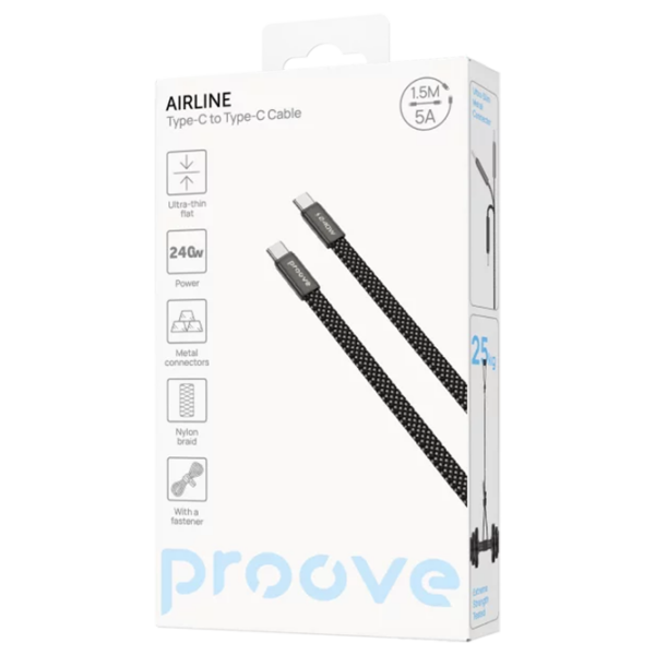 Кабель для телефона Proove AirLine USB Type-C / USB Type-C Черный  photo 4