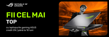 Fii cel mai în top din clasă cu laptopul de gaming preferat ASUS. Prinde oferta!