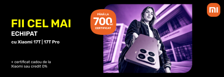 Fii cel mai echipat din clasă cu Xiaomi. Acum disponibil cu ofertă la alegere!