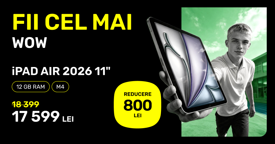 Tabletă Apple iPad Air 2026 11" Wi-Fi reducere 800 lei