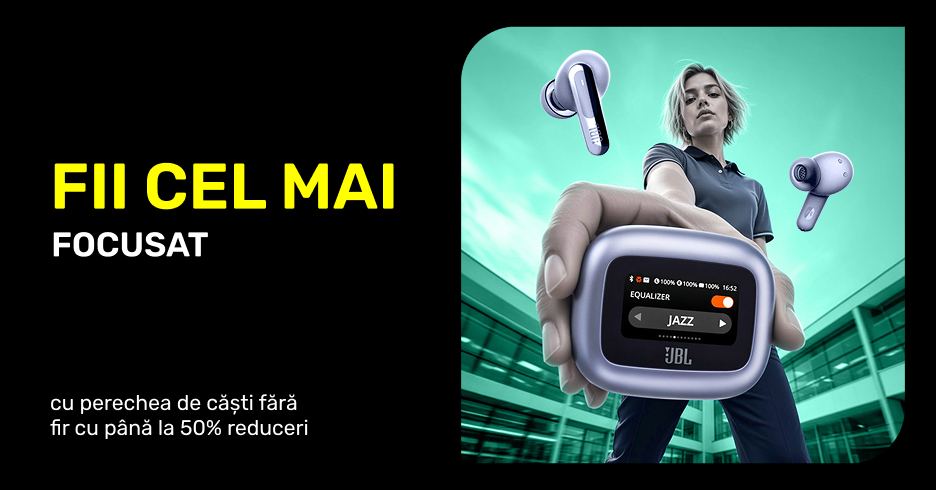 Alege căștile JBL cu reducere de până la 50%