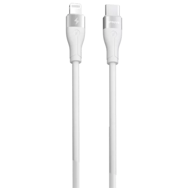 Кабель питания Proove Soft Silicone Lightning / USB Type-C Белый  photo 1